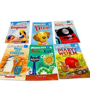 Scholastic- I Can Read 6 Book Bundle. Beginning 1 Reading.